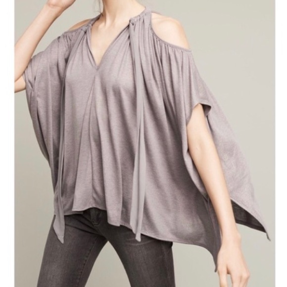 Anthropologie Tops - Anthro Deletta Tulay Draped Cold Shoulder Top